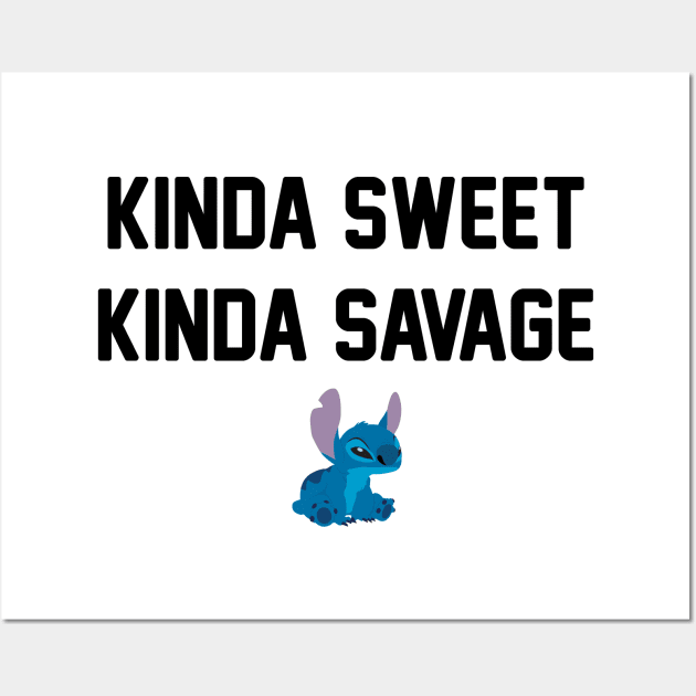 Kinda Sweet Kinda Savage Wall Art by princessdesignco